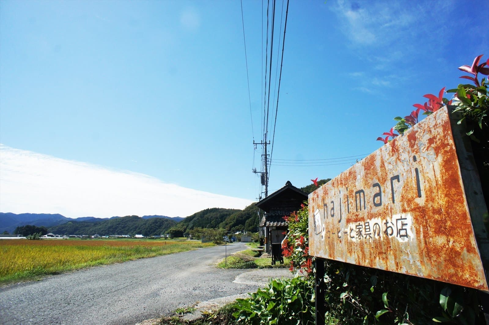コーヒーと家具のお店「hajimari」ハジマリ
