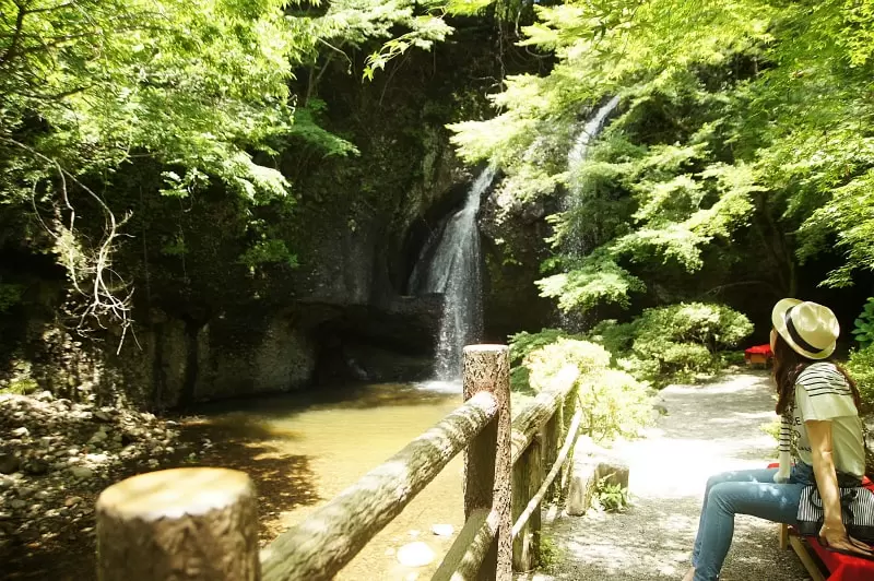 茨城・大子　月待の滝　もみじ苑